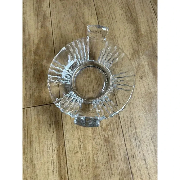 Indiana Glass PATTERN 372 Clear Mayonnaise Underplate Honeycomb And Panel Old - Picture 5 of 14